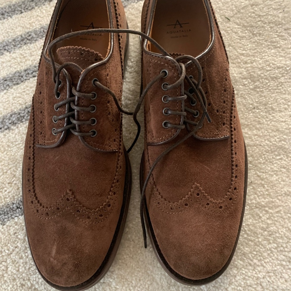 Aquatalia Men's Brown Suede